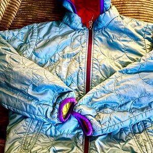 Aigle Kids Blue and Purple Puffer Jacket